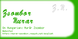 zsombor murar business card